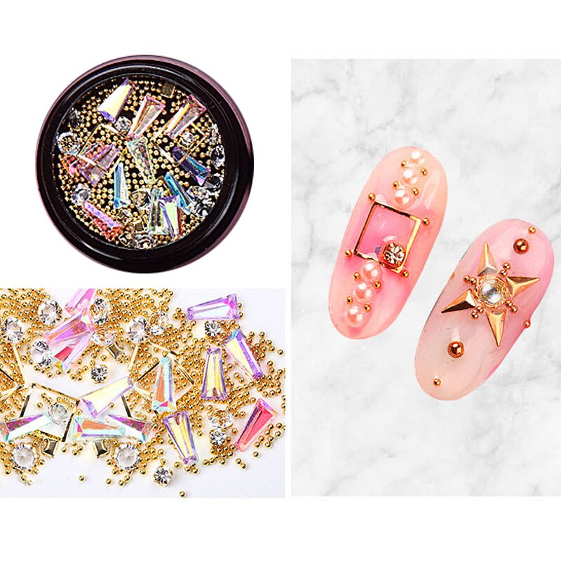 3D Nail Rhinestones Rose Jewelry Diverse DIY Gems Charming Mix Crystal Nail Art Decorations Gel Glitter Charms Nail Accessories Nail Rhinestones Rose Jewelry DailyAlertDeals H4  