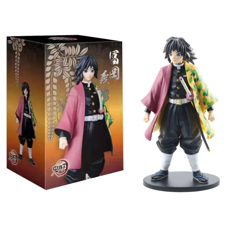 Anime Demon Slayer Figure Kamado Tanjirou Nezuko Action Figures PVC Model Toys Zenitsu Figurine Inosuke Kimetsu No Yaiba Figura Demon Slayer Figure DailyAlertDeals Giyuu With box  