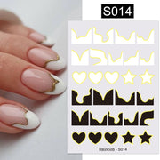 Nail Blue Butterfly Stickers Flowers Leaves Self Adhesive Decals 3D Transfer Sliders Wraps Manicure Foils DIY Decorations Tips 0 DailyAlertDeals S014  