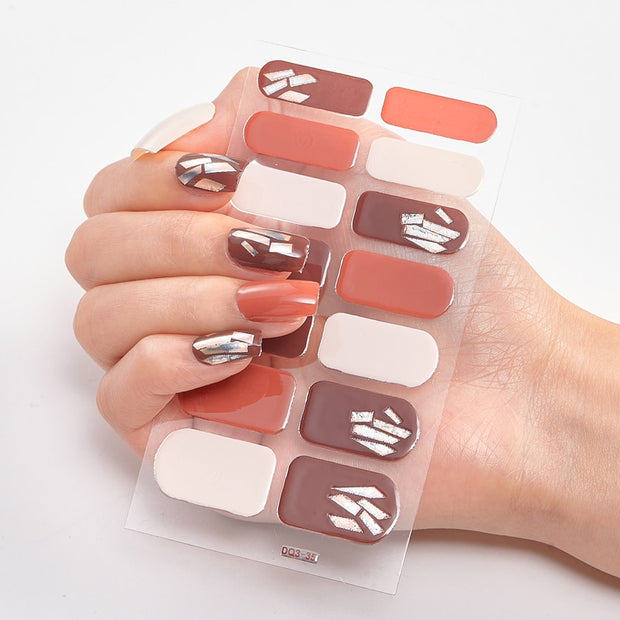 Four Sorts 0f Nail Stickers Creative Nail Adhesive Nail Wraps DIY Nail Stickers Designer Nails Art Decoration Nailart Sticker Nail Decal Stickers DailyAlertDeals DQ3-35  