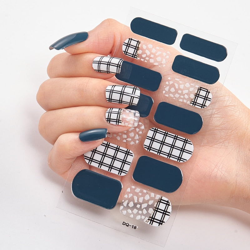 Three Sorts 0f Nail Stickers Full Cover Nail Stickers Novidades Nail Strips Self Adhesive Nail Sticker Nails Sticker Designer Nail Stickers DailyAlertDeals   