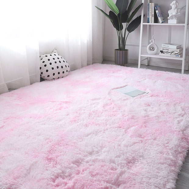 Pink Carpet For Girls Shaggy Children Floor Soft Mat Living Room Decoration Teen Doormat Nordic Red Fluffy Large Size Rugs Carpets & Rugs DailyAlertDeals SD-2 80x160cm 31x62inch 