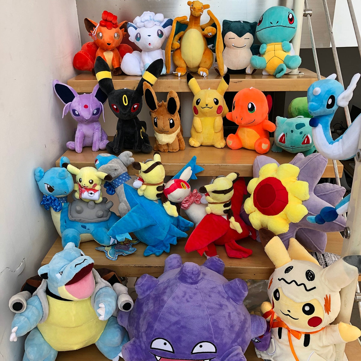 Pokemon Plush Toy Pikachu Stuffed Eevee Charmander Squirtle Charizard Blastoise Bulbasaur Anime Figure Doll Baby Christmas Gift Pokemon Plush kidsToy Pikachu DailyAlertDeals   