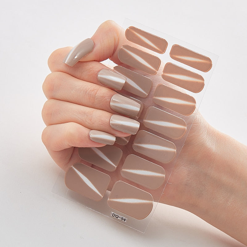 Three Sorts 0f Nail Stickers Full Cover Nail Stickers Novidades Nail Strips Self Adhesive Nail Sticker Nails Sticker Designer Nail Stickers DailyAlertDeals DQ-54  