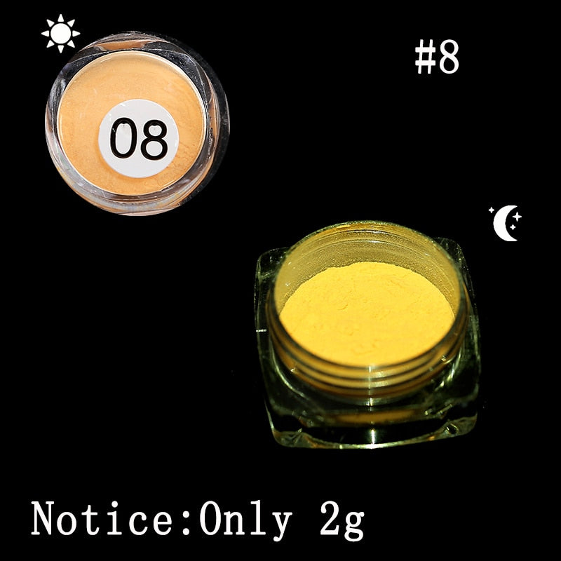 1 Box Neon Phosphor Powder Nail Glitter Powder 10 Colors Dust Luminous Pigment Fluorescent Powder Nail Glitters Glow in the Dark 0 DailyAlertDeals   