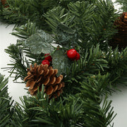 1.8M Christmas Rattan Garland Decorative Christmas Garland Artificial Xmas Tree Rattan Banner Hanging Decoration Party Wreath Artificial Xmas Tree DailyAlertDeals   