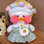 Kawaii Cartoon LaLafanfan 30cm Cafe Duck Plush Toy Stuffed Soft Kawaii Duck Doll Animal Pillow Birthday Gift for Kids Children 0 DailyAlertDeals 16  