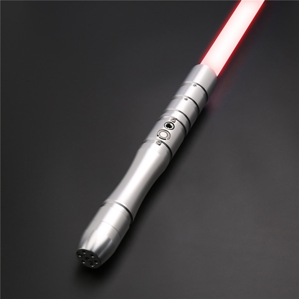 Dueling Light Saber Metal Hilt RGB 12 Colors Changeable Saber Swords | Light Sabers Laser Sword for Adults Halloween Toys Star Wars Light Saber Toy DailyAlertDeals OT001slivers China 