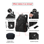 2023 Waterproof 17 Inch Laptop Backpack Men USB Charging Travel Backpack Women Oxford Rucksack Male Vintage School Bag Mochila 0 DailyAlertDeals   