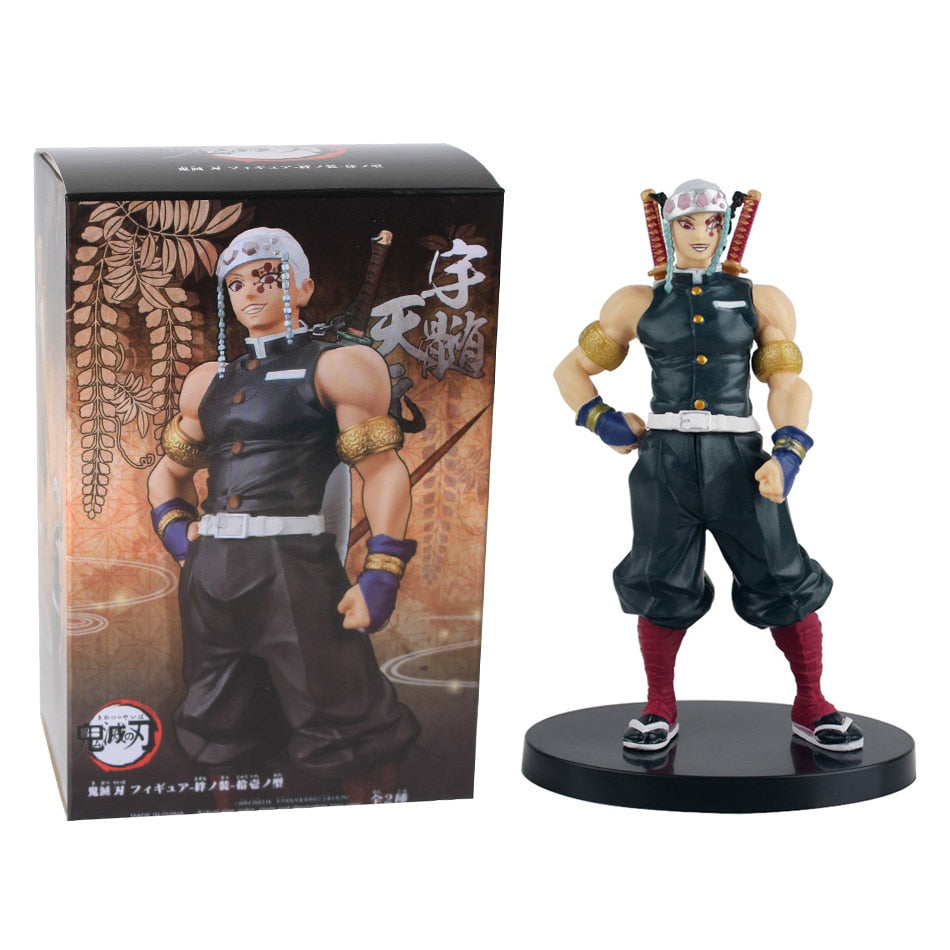 Anime Demon Slayer Figure Kamado Tanjirou Nezuko Action Figures PVC Model Toys Zenitsu Figurine Inosuke Kimetsu No Yaiba Figura Demon Slayer Figure DailyAlertDeals Uzui Tengen With box  