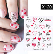 Harunouta Valentine Water Nail Stickers Heart Love Design Self-Adhesive Slider Decals Letters For Nail Art Decorations Manicure 0 DailyAlertDeals X120  