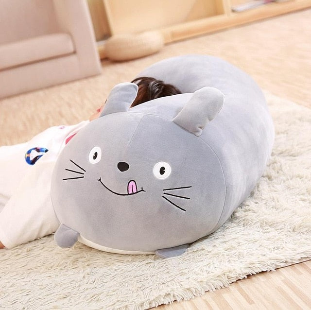 18-28CM Soft Animal Cartoon Pillow Cushion Cute Fat Dog Cat Totoro Penguin Pig Frog Plush Toy Stuffed Lovely kids Birthyday Gift 0 DailyAlertDeals 28cm totoro  
