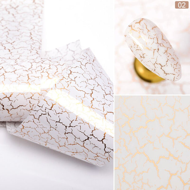 Nail Foils Marble Series Nail Transfer Foils Decorations DIY idea nail Art Transfer Sticker Decals Nail Accessories Nail Sticker DailyAlertDeals 1PCS-2  