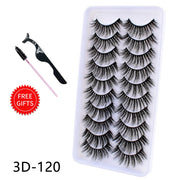 5/10Pairs 3D Mink Lashes Natural Eyelashes Dramatic False Eyelashes Faux Cils Makeup Wholesale Fake Eyelash Extension maquiagem 0 DailyAlertDeals 10Pairs-3D120 China 