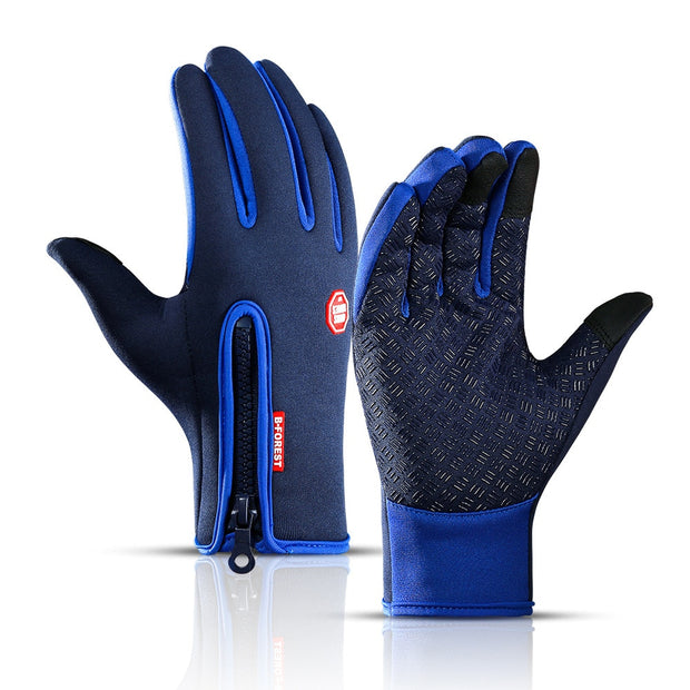 Hot Winter Gloves For Men Women Touchscreen Warm Outdoor Cycling Driving Motorcycle Cold Gloves Windproof Non-Slip Womens Gloves 0 DailyAlertDeals Dark blue S 