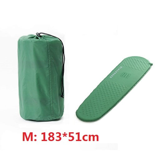 Outdoor Light Self-inflating Sleeping Pad Foam Ultra-light Mattress for Camping Hiking Backpacking inflatable mattress Sleeping Pad Foam DailyAlertDeals Army green  M 183 USA 