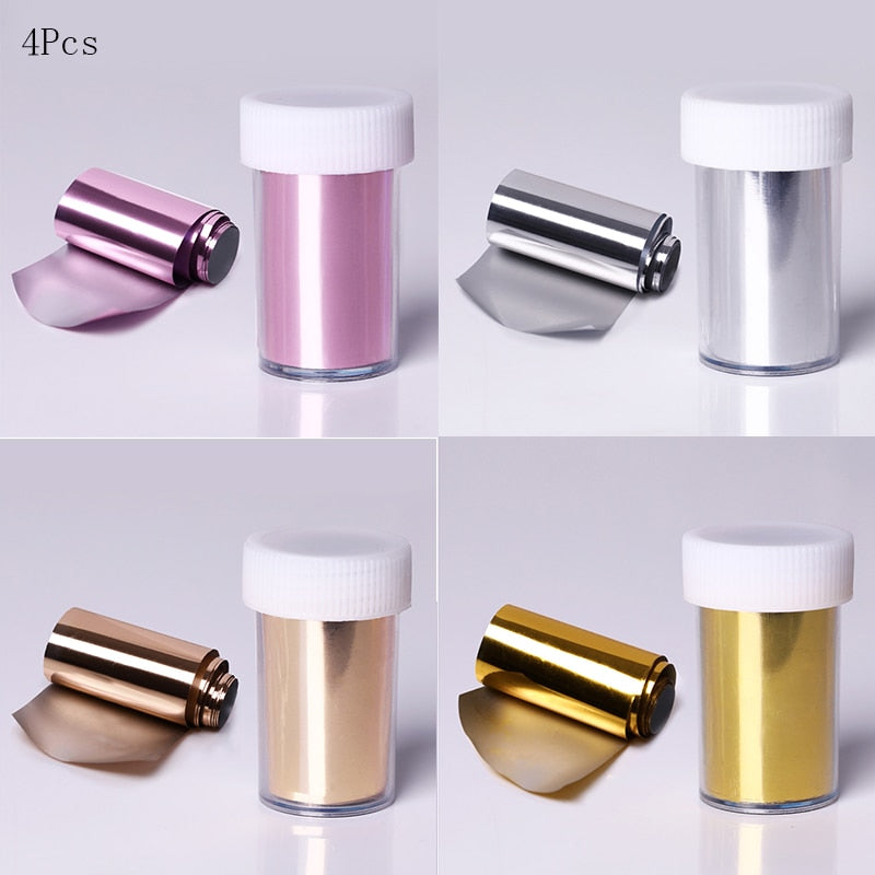 1 Roll Pink Gold Sliver Nail Foils Sparkly Sky Glitter Nail Art Transfer Stickers Slider Paper Nail Art Manicures Decoration New 0 DailyAlertDeals   