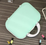 2023 NEW 13 Inch Mini Suitcase Diamond Cute Cosmetic Case Pink Small  Zipper Tide Storage Box 0 DailyAlertDeals picture color 1  