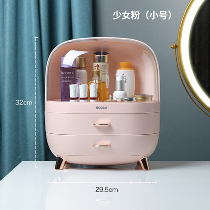 Fashion Big Capacity Cosmetic Storage Box Waterproof Dustproof Bathroom Desktop Beauty Makeup Organizer Skin Care Storage Drawer 0 DailyAlertDeals 13  