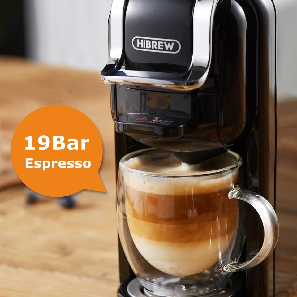 Espresso Coffee Maker Machine Cafeteria Hot/Cold 4in1 Multiple Capsule 19Bar DolceGusto Milk Nexpresso Capsule ESE pod Ground Coffee  H2A Espresso Coffee Maker DailyAlertDeals   