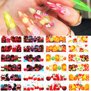 12 Designs Nail Stickers Set Mixed Floral Geometric Nail Art Water Transfer Decals Sliders Flower Leaves Manicures Decoration 0 DailyAlertDeals 02  