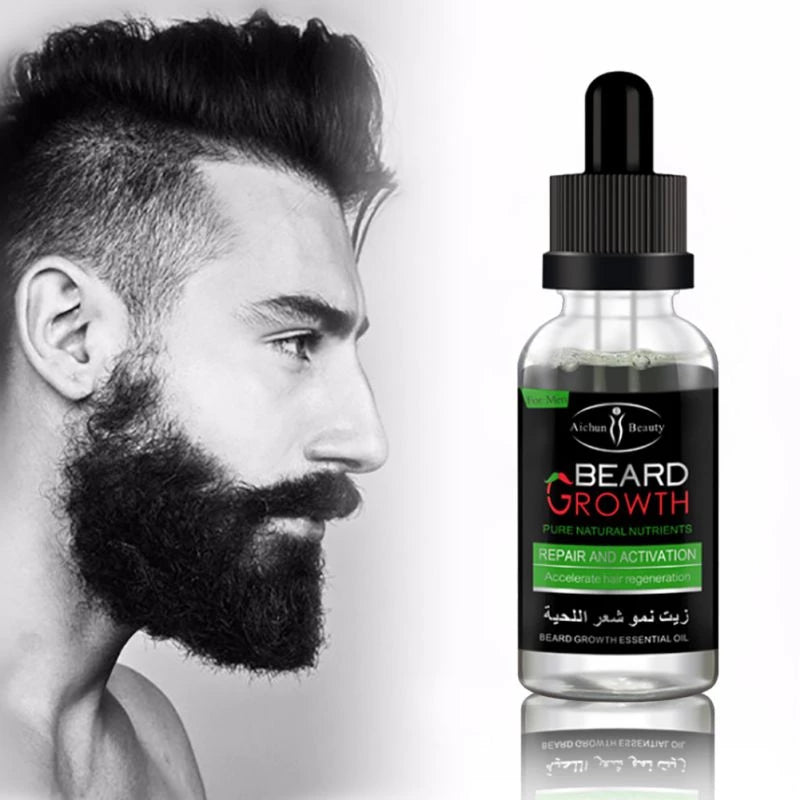 Natural Organic Men Beard Growth Oil Health & Beauty hozanas4life   