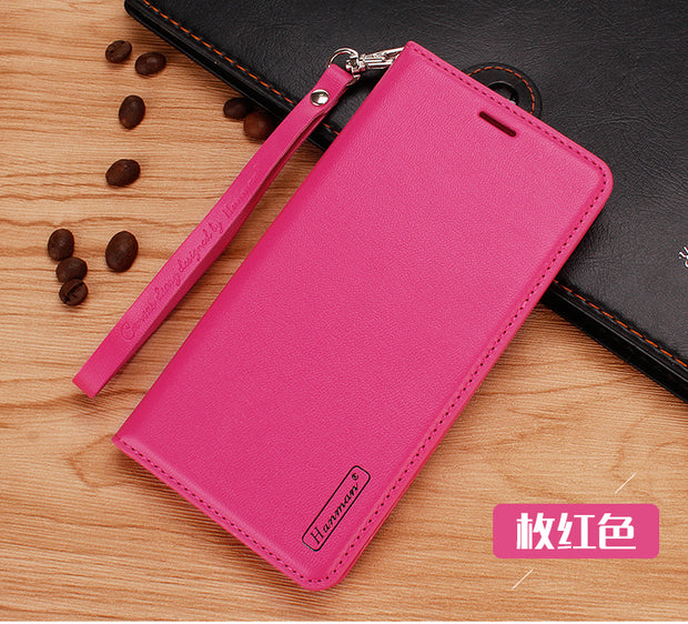 Fashion Card Holder for Samsung S22 Phone Case S20 + Flip S23 + Leather Case S21ultra Shatter-resistant S20fe Protective Case S10 + Wallet Note9 New S21 Case A53 All Inclusive 2 Fashion Card Holder for Samsung Phone Case DailyAlertDeals Samsung note10 + Rose red (with bracelet lanyard) 