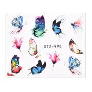 1Pcs Water Nail Decal and Sticker Flower Leaf Tree Green Simple Summer DIY Slider for Manicure Nail Art Watermark Manicure Decor 0 DailyAlertDeals TA619  