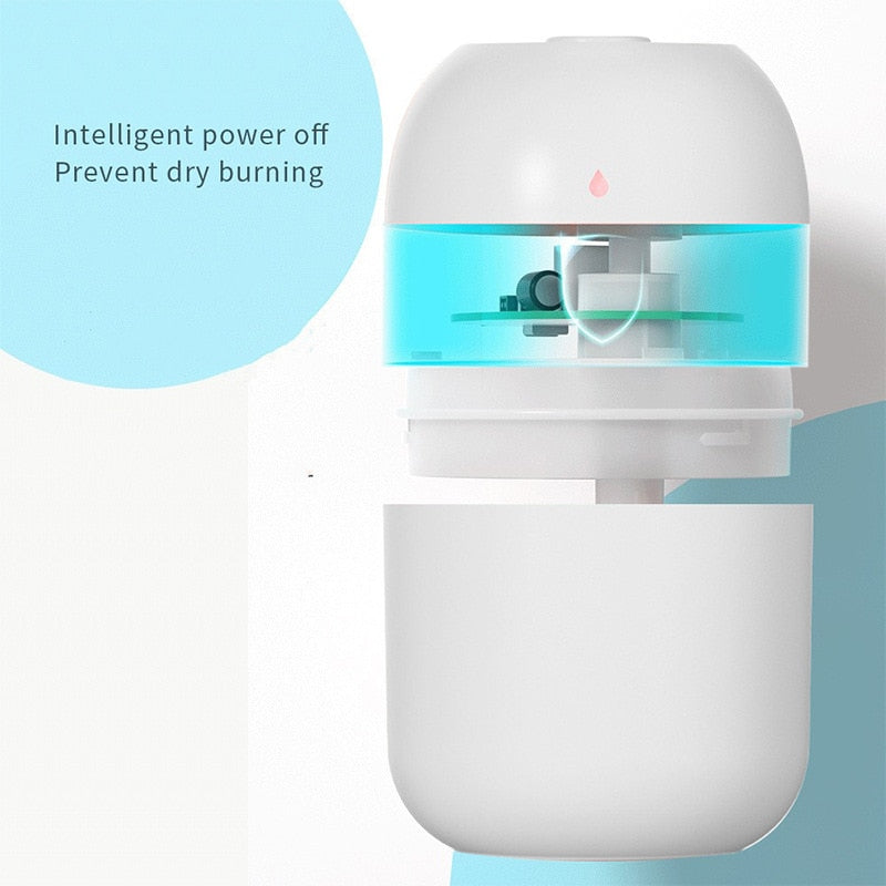 Portable Water Drop Humidifier USB Desktop Indoor Air Atomization Humidifier Household Mute Large Spray Humidifier Humidifiers DailyAlertDeals   
