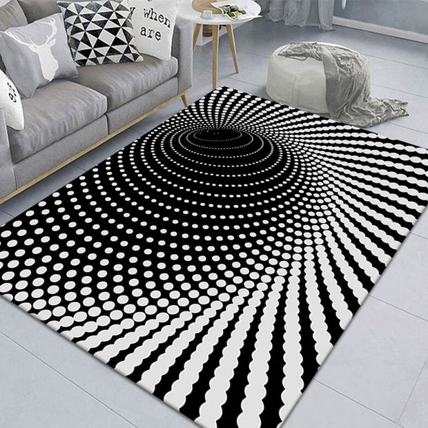3D Vortex Illusion Carpet Entrance Door Floor Mat Abstract Geometric Optical Doormat Non-slip Floor Mat Living Room Decor Rug Carpets & Rugs DailyAlertDeals 15 50x80cm 20x31 inch 