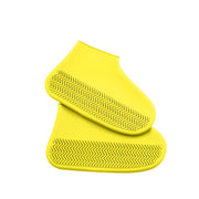 1 Pair Reusable Latex Waterproof Rain Shoes Covers Slip-Resistant Rubber Rain Boot Unisex Shoes Accessories Shoe Covers for rain DailyAlertDeals yellow S(26-34) 