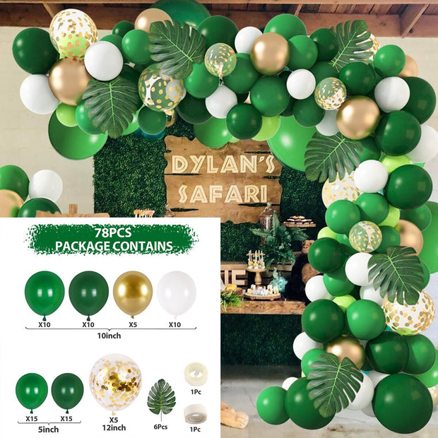Green Balloon Garland Arch Kit Jungle Safari Party Baloon Wild One Birthday Party Decor Kids Baby Shower Latex Ballon Chain 0 DailyAlertDeals   