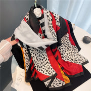 2022 New Design Brand Women Scarf Fashion Print Cotton Spring Winter Warm Scarves Hijabs Lady Pashmina Foulard Bandana Plaid 0 DailyAlertDeals YM186-2 180x90cm 