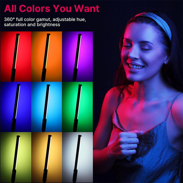 Ulanzi VL119 Handheld RGB Colorful Stick Light 19.68 inch Handheld LED Light Wand CRI 95+ 2500K-9000K Photography Studio Lamp 0 DailyAlertDeals   