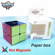 Cyclone Boys Plating 3x3x3 2x2 Magnetic Magic Cube 3x3 Professional Speed Puzzle 3×3 2×2 Children&#39;s Fidget Toy 3×3×3 Magnet Cubo 0 DailyAlertDeals No magnet Carton 1  