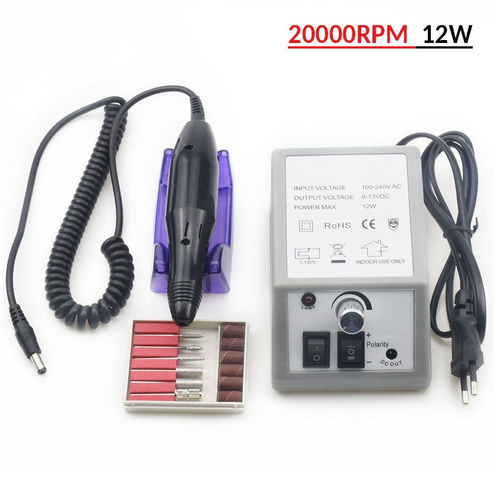 Super Manicure Set for Nail Kit with led Nail lamp 20000RPM Nail drill Machine Nail Polish Kit Acrylic Kit Nail Art Tools Set Manicure Care Tool DailyAlertDeals   