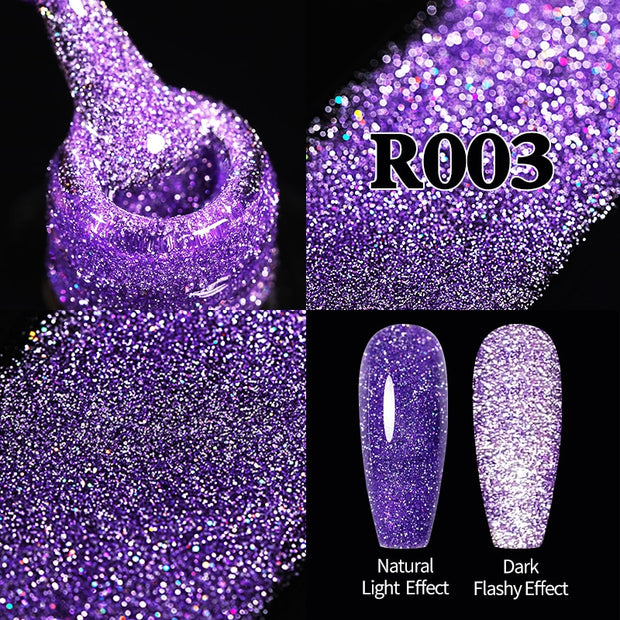 UR SUGAR Sparkling Gel Nail Polish Reflective Glitter Nail Gel Semi Permanent Nail Art Varnish For Manicures Need Base Top Coat 0 DailyAlertDeals Reflective R003  