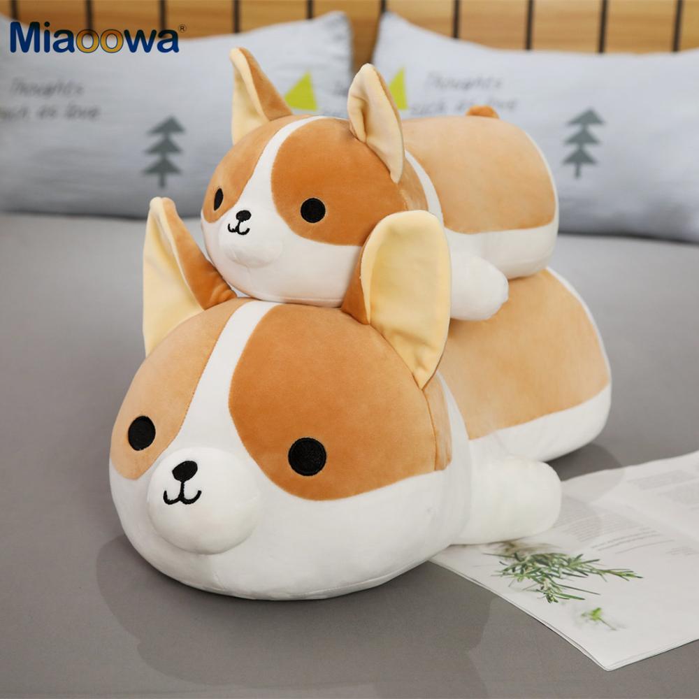 Corgi Plush Dog Teddy Bear Toys Stuffed Animal Puppy Plush Dog Pillow Soft Lovely Doll Kawaii Christmas Gift for Kids Corgi plush dog teddy bear toy DailyAlertDeals   