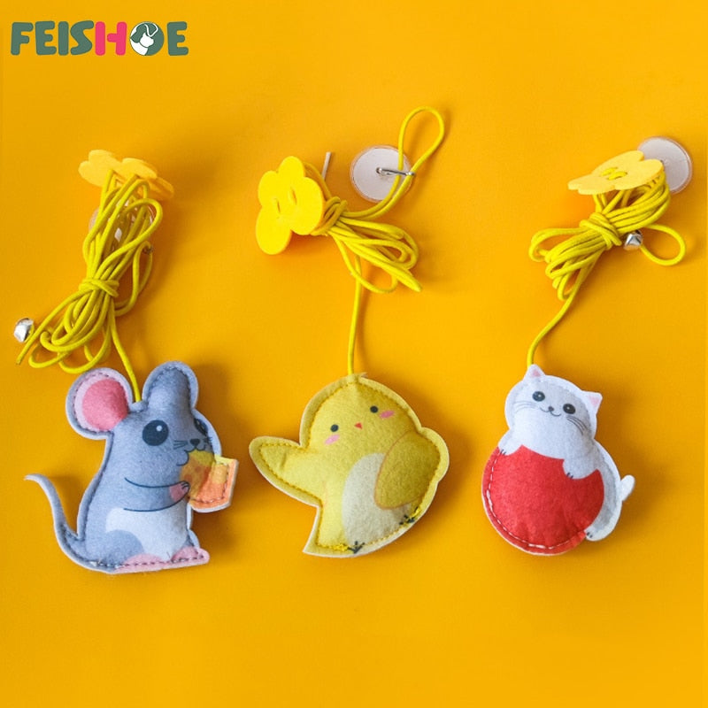 Interactive Hanging Cat Toy Simulation Cat Toy Funny Self-hey Interactive Toy for Kitten Playing Teaser Wand Toy Cat Supplies Hanging Cat Toy DailyAlertDeals   