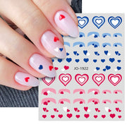 Purple Heart Love Design 3D Nail Sticker English Letter Stickers Face Pattern Trasnfer Sliders Valentine Nail Art Decoration 0 DailyAlertDeals 1922  