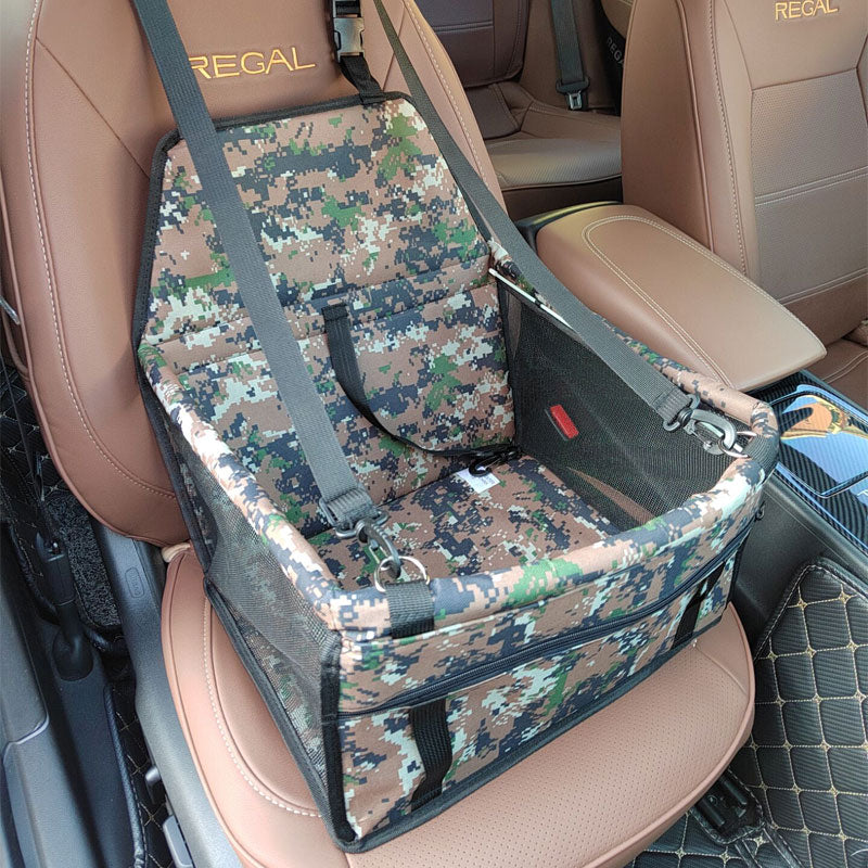 CAWAYI KENNEL Travel Dog Car Seat Cover Folding Hammock Pet Carriers 0 DailyAlertDeals Green camouflage 40x30x25cm China