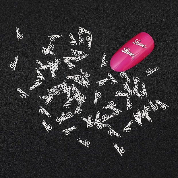 100Pcs/Lot Gold Metal Nail Decals Ultra-thin Flakes Nail Bling Rhinestone Cute 3D Nail Art Decorations Charm Nail Art Rivets 0 DailyAlertDeals DR45 1  