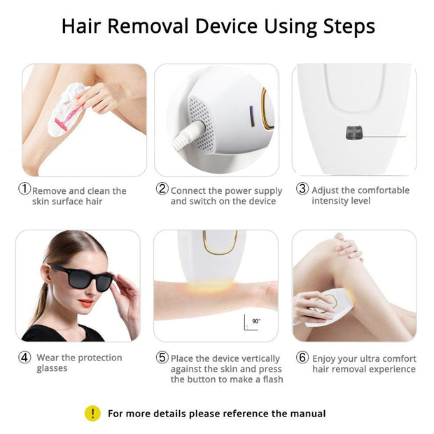 Hair Removal IPL Epilator for Women 500000 Flashes Epilator Hair Removal Device Shaving Machine Facial Epilator Women&#39;s Shaver 0 DailyAlertDeals   