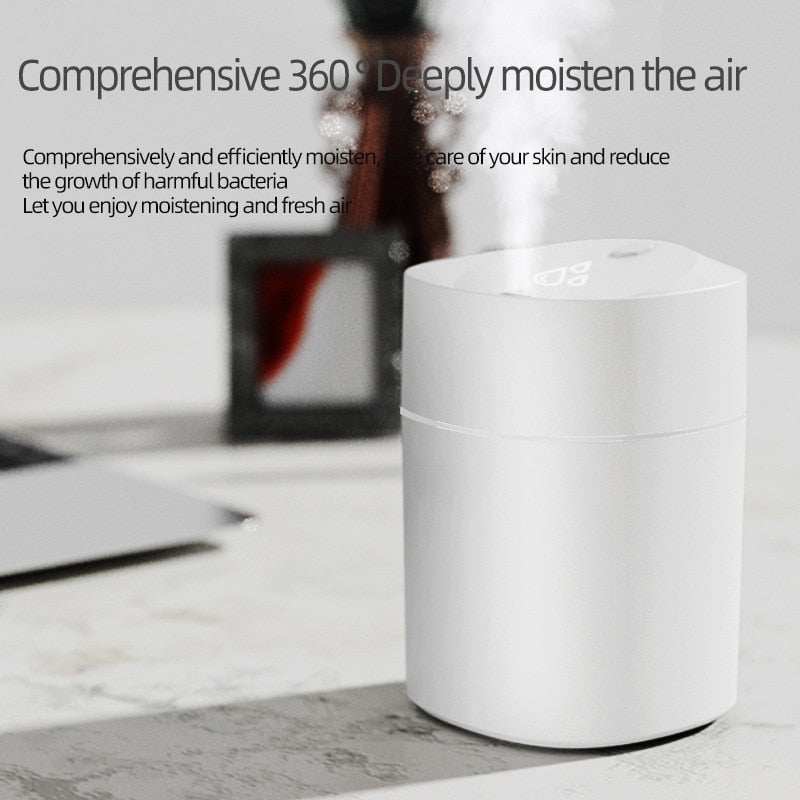 K5 Aromatherapy Humidifier Car Mini Desktop USB Household Business Cute Pet Mute Gift Humidifier Humidifiers DailyAlertDeals   