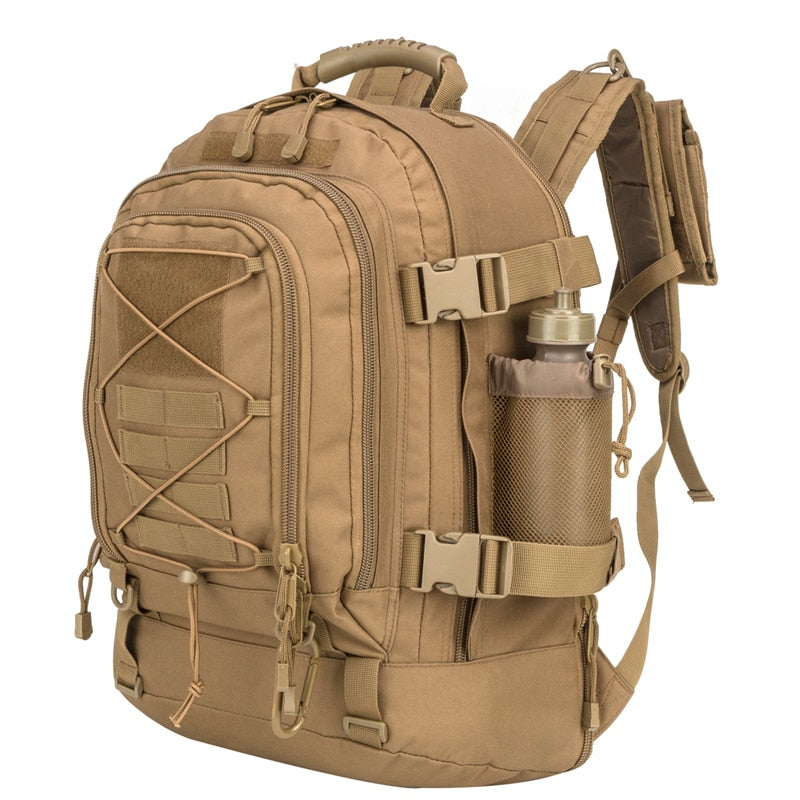 60L Military Tactical Backpack Army Molle Assault Rucksack 3P Outdoor Travel Hiking Rucksacks Camping Hunting Climbing Bags 0 DailyAlertDeals Brown China 