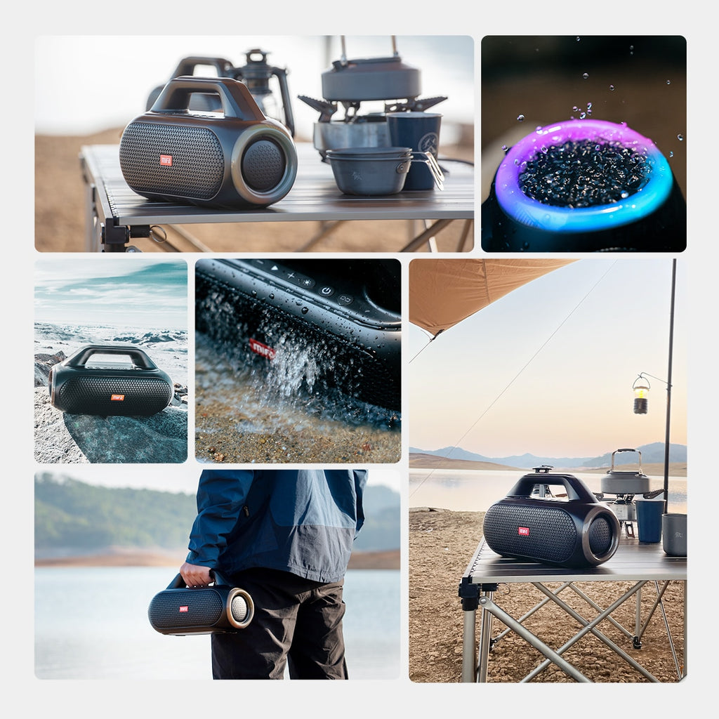 mifa WildBox Bluetooth Speaker 60W Bluetooth 5.3 Wireless Speakers Loud with BassUp Technology IPX7 Waterproof Camping Speaker Loud Wireless Speakers DailyAlertDeals   