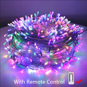 Fairy Lights 10M-100M Led String Garland Christmas Light Waterproof For Tree Home Garden Wedding Party Outdoor Indoor Decoration RGB LED Light String DailyAlertDeals Multicolor Remote China 10M 100LED 220V EU