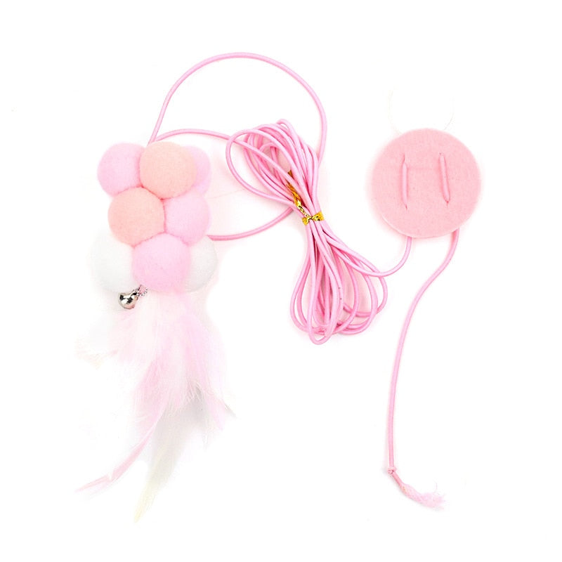 Interactive Hanging Cat Toy Simulation Cat Toy Funny Self-hey Interactive Toy for Kitten Playing Teaser Wand Toy Cat Supplies Hanging Cat Toy DailyAlertDeals Plush ball CN 