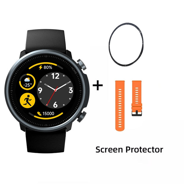 Mibro A1 Smartwatch Global Version Blood Oxygen Heart Rate Monitor 5ATM Waterproof Fashion Bluetooth Sport Men Women Smart Watch smart watch DailyAlertDeals Orange Add Protector  