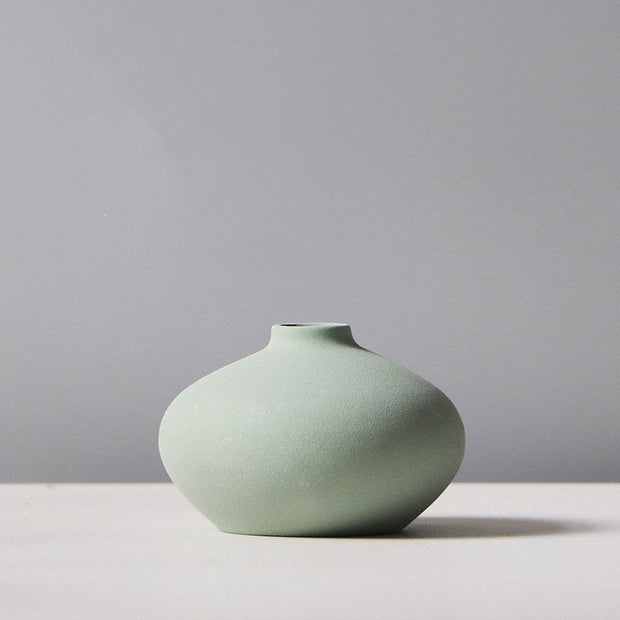 Handmade Matte Ceramic Vase | Morandi Modern Vase | Decorative Flower Vase Pot | Ceramic Pottery Pot | Minimal Vase | Table Decoration Morandi Vases DailyAlertDeals F  